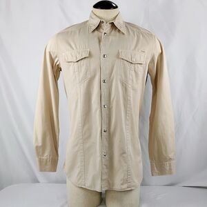 Prada Tan Casual Button Down Shirt